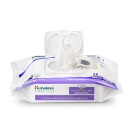 The Himalaya Drug Company Soothing Baby Calming Wipes for Soft, Clean, and Sensitive Skin, 72 Wipes, 6 Pac