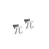 Tiny Pi Earring Math Jewelry Greek letter Pi Stud Earring