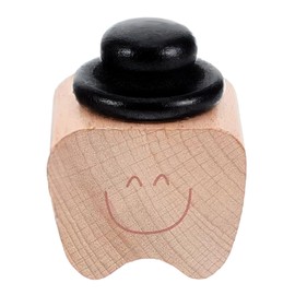 UNiELEMENT Baby Teeth Case, Wooden Baby Tooth Case, Pets, Compact, Baby Teeth, Storage, Dogs, Cats, Commemorative Gift, Celebration Present (Black)