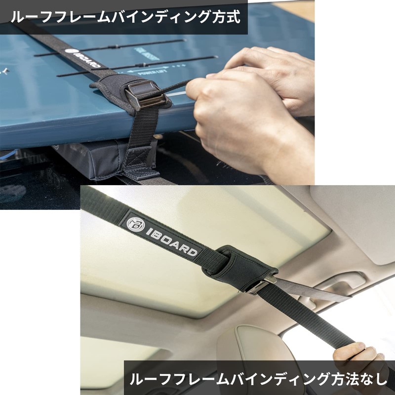 iBoard Tension Belt/Cargo Tie Down Belt Roof Rack Straps 2