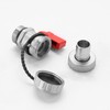 4Pcs Brass Ball Valve, DN15 Brass Drain Ball Valve 1/2"