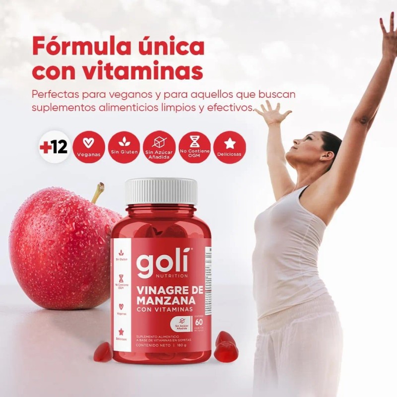 Goli Vinagre De Manzana 60 Gomitas Vinagre De Manzana