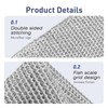 10 Counts Multipurpose Wire Dishwashing Rag, Double Layer Multipurpose Fiber