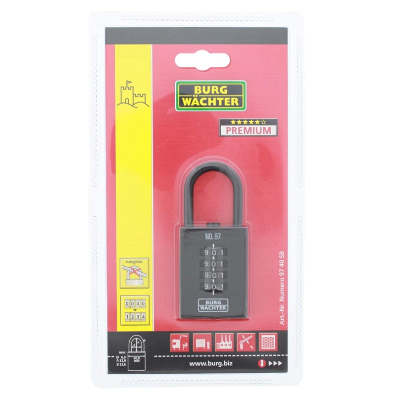 Combination lock Numero 97 40 SB