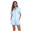 EA'S SECRET Womens Pajamas Set 100% Cotton Soft Short Sleeve