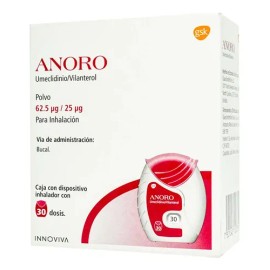 Anoro Polvo Para Inhalación 55 Mcg/22 Mcg, 1 Dispositivo Inhalador 30 Dosis