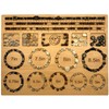 NOAVAOL Bead Boards for Jewelry Making, Combi Bamboo Beading Board