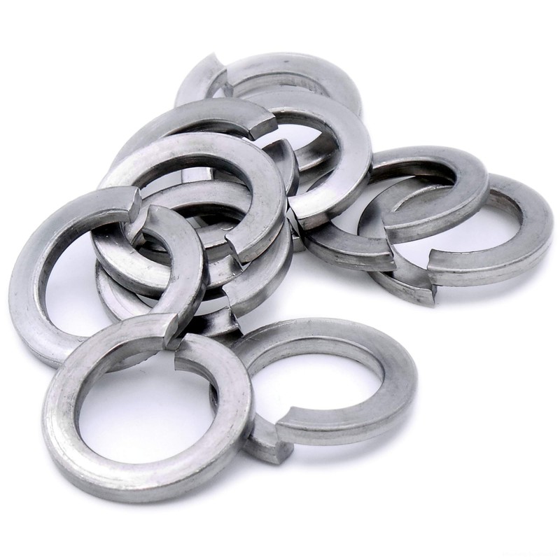 M8 (8mm) Rectangular Spring Split Lock Washer - Stainless Steel