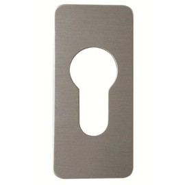 Souber Ee2 Small Stick On Euro Escutcheon - Satin Anodised Aluminium (Saa)