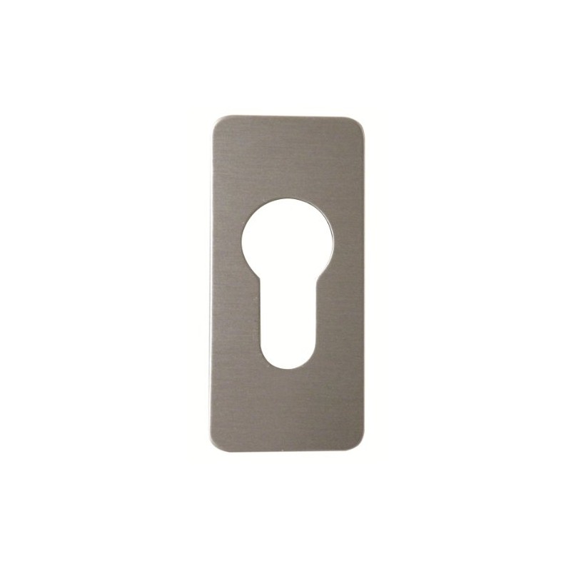 Souber Ee2 Small Stick On Euro Escutcheon - Satin Anodised