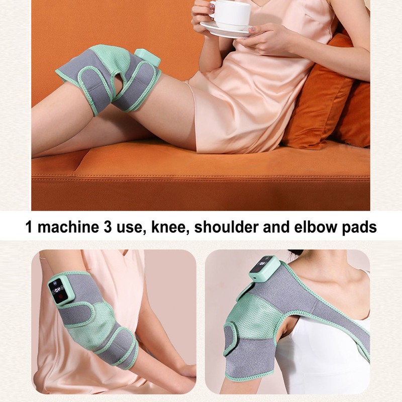 Knee Massager Heating Vibration Massager Knee Brace Heated Massaging Knee