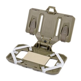 Tactical Vest Folding Plate Carrier Phone Bracket Holder, Universal Chest Phone Mount for Screen Size 4.7"-6.7", for MOLLE System