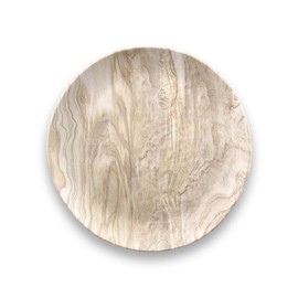 Tarhong DN22910670 Wood Grain Salad Plate, 8.7 inches (22 cm), Dessert Wood Plate, Break-Resistant, Melamine Tableware, Plastic, Dishwasher Safe, One-Plate, Stylish, Cute, Lightweight, Outdoor,