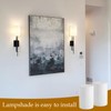 Eidonta 4 Pack White Opal Glass Shades Covers, 5.5in Height,
