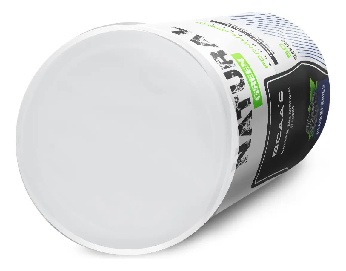 Bcaas Aminoácidos Natural Green 500g 50 Servicios Sabores