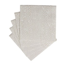 Caspari Pebble Paper Linen Party Cocktail Napkins in Grey, 15 Per Package