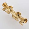 VOURUNA Premium Heavy Duty Brass 4 Way Garden Hose Splitter