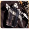 excvalues 24 oz Flat Square Bottle Travel Flask Portable BPA