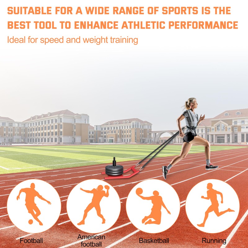 HWOOUSA 2025 Upgrade Weight Sled for Training - Heavy Duty
