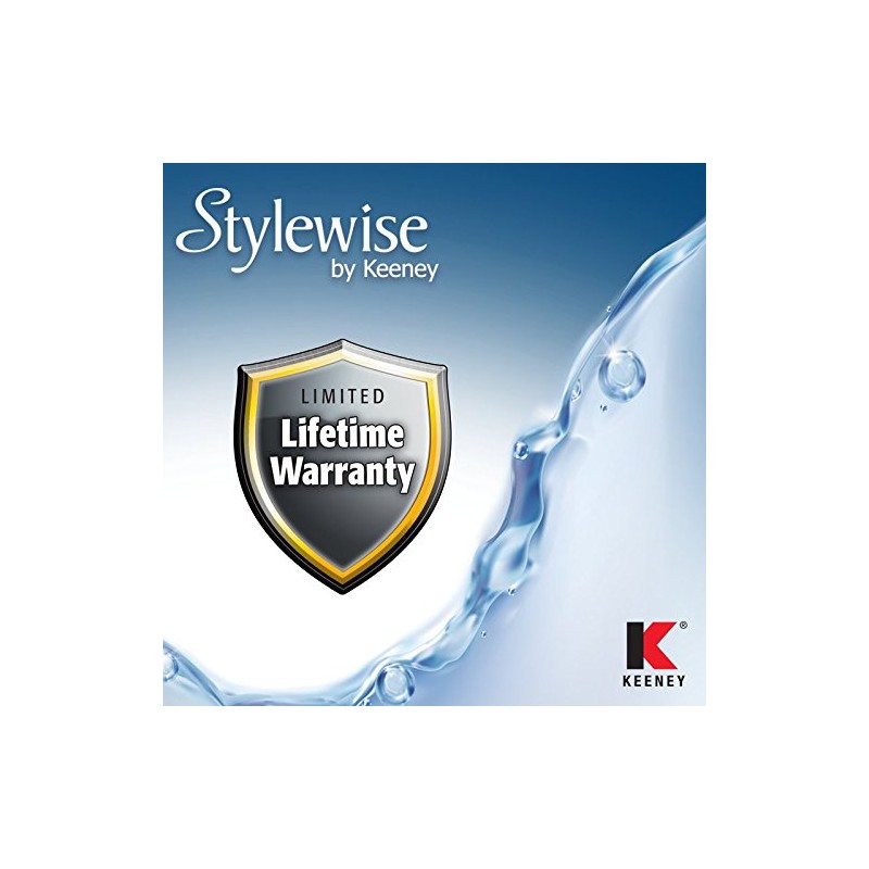 Keeney Stylewise 2.7" 3-Function Shower Head, White