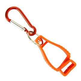 Golf Glove Holder Orange Glove Clip Keychain Gloves One Side Carabiner Type