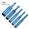 sourcing map 5pcs Nut Driver 5,6,8,10,12mm Hex Drive Socket CR-V