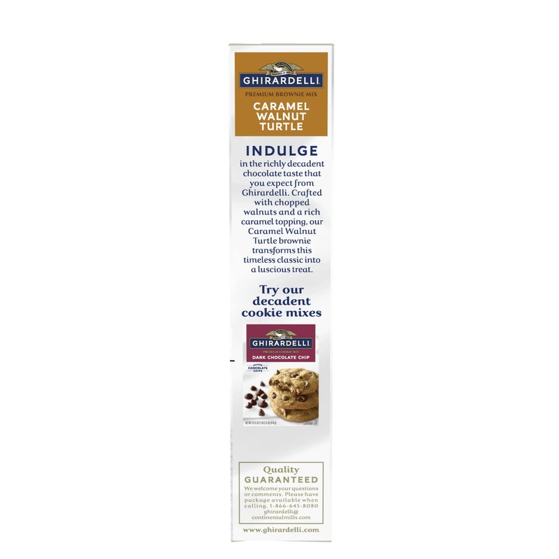 GHIRARDELLI Caramel Turtle Premium Brownie Mix - 18.5 OZ (Pack