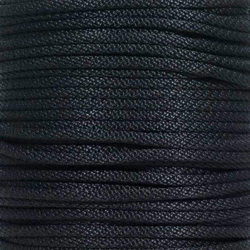 Solid Braid Nylon Rope (1/4 Inch, Black, 100 Feet)
