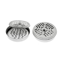 CCHAMP 2x Metal Mosquito Coil Holder With Lid, Mosquitoes Incense Tray, Citronella Incense Coil Burner, Incense Spiral Coil Tins With Cover For Indoor/Outdoor