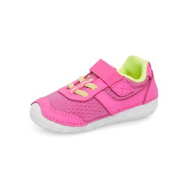 Stride Rite Baby Soft Motion Zips Runner Sneaker, Hot Pink, 6 US Unisex Infant
