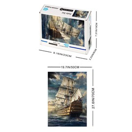 Dxles 1000 Piece Jigsaw Puzzle, The Great Voyage Puzzle for Adults and Kids Children Educational Toys (The Great Voyage)