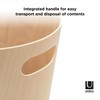 Umbra Woodrow 2 Gallon Modern Wooden Trash Can, Wastebasket, Garbage