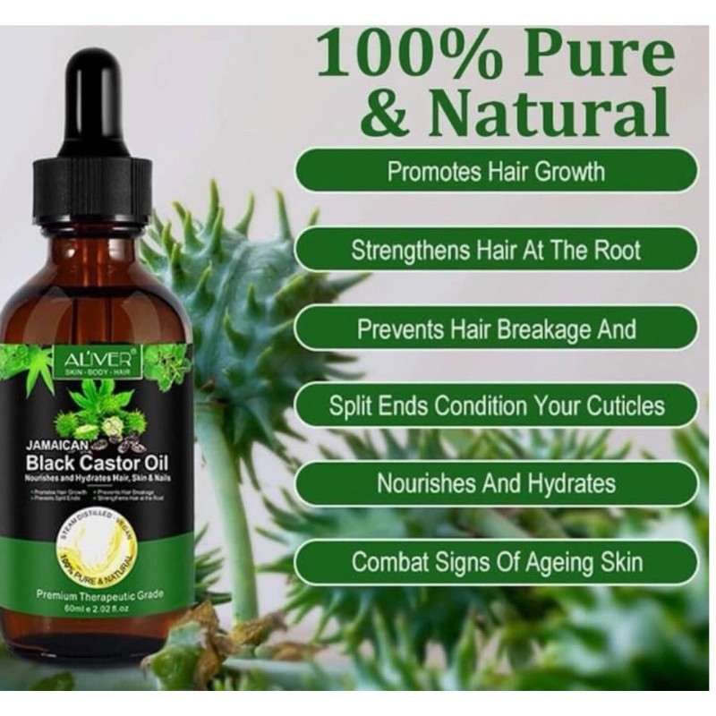 100% Pure Oil, Organic 100% Pure Cold Pressed Jamaican Black