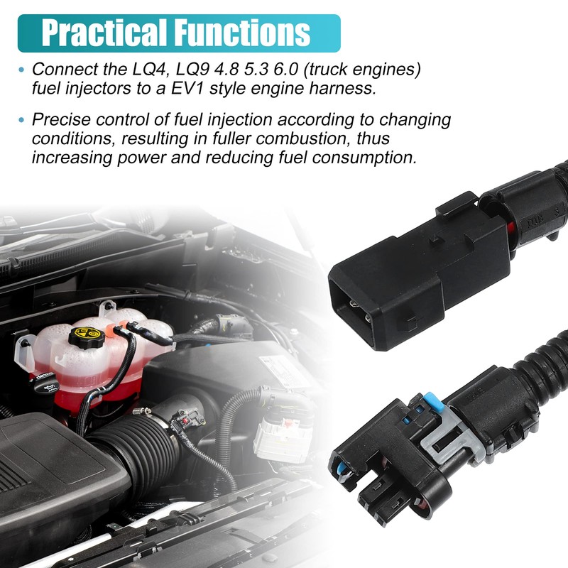 A ABSOPRO Wiring Harness Connection Adaptor for Injectors
