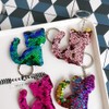 TOYANDONA Sequin Cat Key Ring, 6 Pieces, Sequin Key Ring,