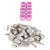 54 Pieces Plasma Cutter Torch Parts Electrode Nozzle Set Ceramic