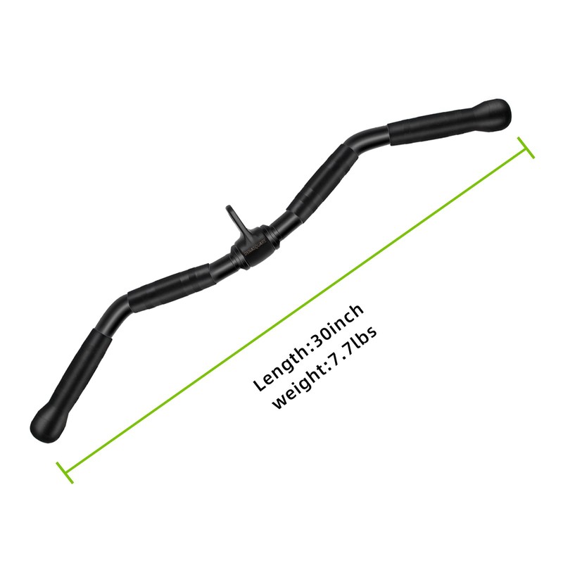 DYNASQUARE Lat Pulldown Attachments Combo, Curl Pulldown Bar with 360°