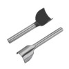 ZJchao Half-Round Punch Cutter, 7pcs DIY Leather Carft Belt End