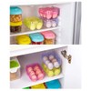 YOHA Clear Egg Storage Box Delicate 6 Girds Egg Dispenser
