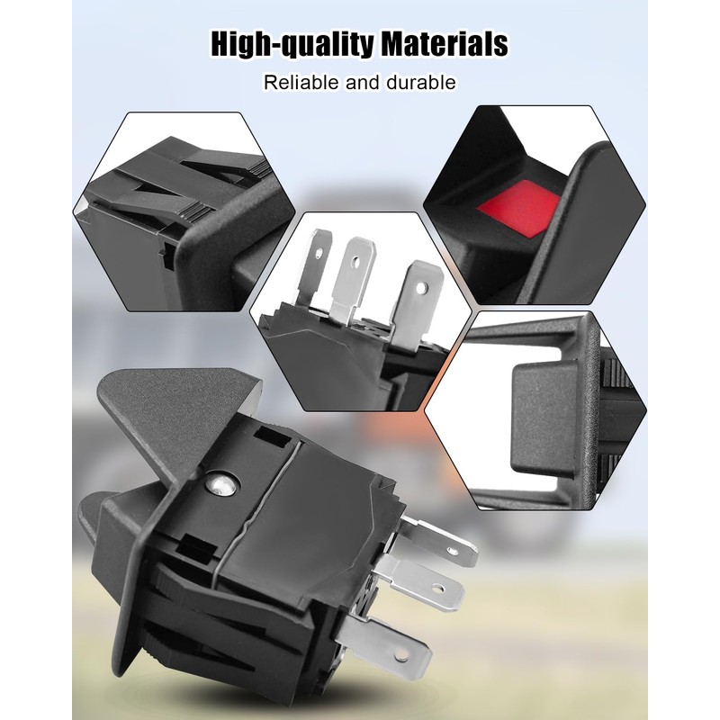 30T35687 3 Terminal Rocker Switch Fit for Muncie Dump Truck,