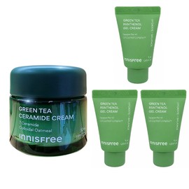 Innisfree Green Tea Ceramide Cream 50ml+Panthenol Gel Cream 15mlx3 pieces / 이니스프리 그린티 세라마이드 크림 50ml+판테놀 젤 크림 15mlx3개