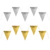 Plain Shiny Bunting Garland 3 m, Gold