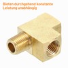 QUARKZMAN Brass T-Piece Pipe Fitting, 1/4 Inch x 1/4 Inch