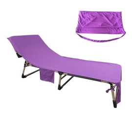 AWAVM Large Microfiber Lounger Towel Sun Beach Towel Quick Dry Bathroom Pool Holiday Sun Lounger Towels Lightweight Holiday Garden Swimming Pool Lounge with Pockets Purple 183