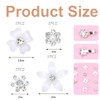 WUSJCOF 20 Stück Mini-Blumen-Haarspangen, süße Strass-Haarnadeln, kleine dekorative Hochzeits-Haarspangen, Braut-Haar-Accessoires