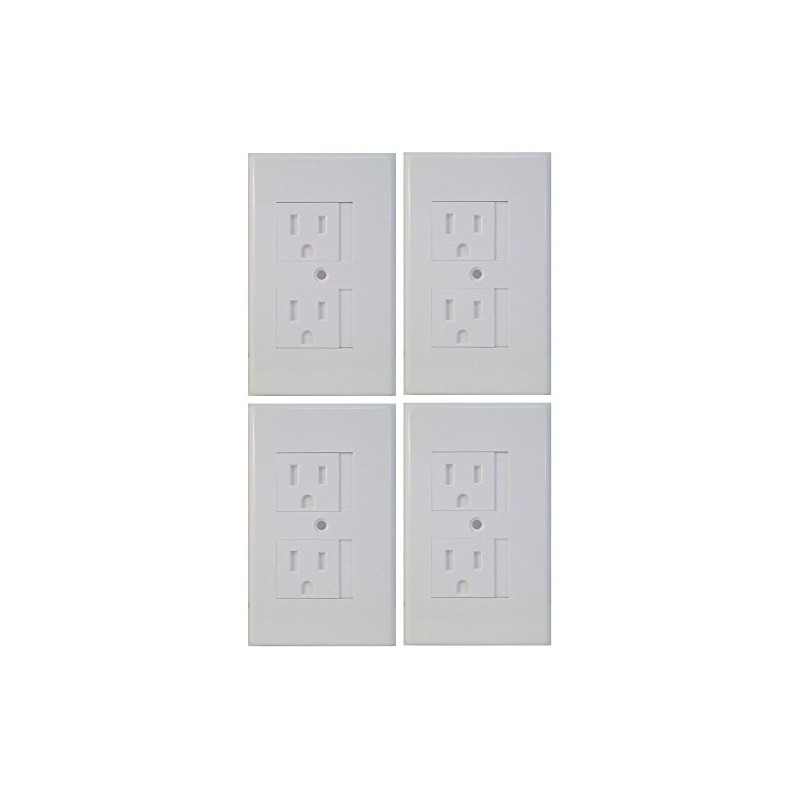 4 Pack Mommy's Helper Safe Plate Sliding Safety Outlet Cover