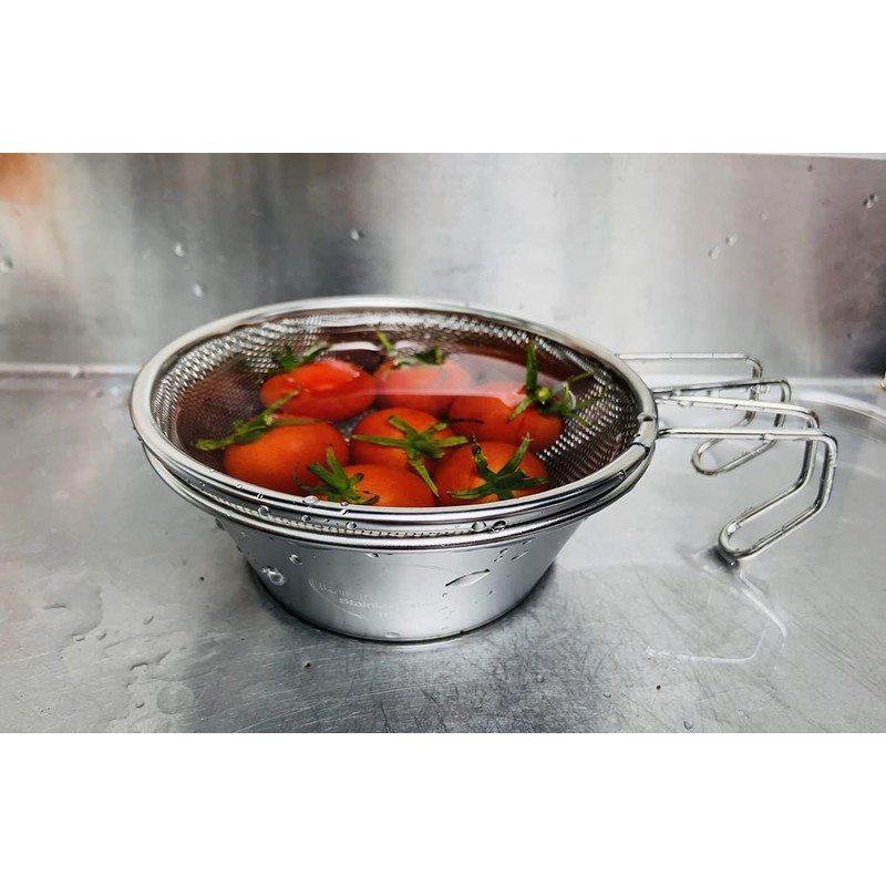 Camping Moon S-213-2P Camping Shell Stacking Monkey Stainless Steel Set