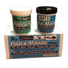 ALL-FIX BY CIR-CUT 2-Part Set | Swimming Pool & Spa Repair | Easy DIY | Fix Cracks Leaks Underwater