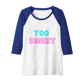 Womens Too Cute Mouse Gifts Girlfriend Sister Raglan Baseball Tee