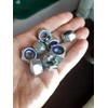 M10 Locking Nyloc Hex Nuts Metal Steel Sheet Zinc Plated